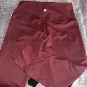 Lululemon Athletica Maroon Leggings